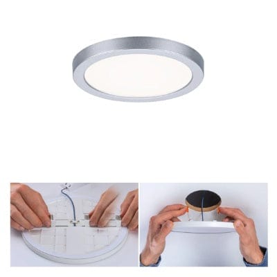 Areo VariFit Round LED Recessed Panel 175mm Neutral White - Chrome
