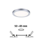 Areo VariFit Round LED Recessed Panel 118mm Neutral White - Chrome