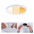 Areo VariFit Round LED Recessed Panel 175mm 3 Step Dim To Warm - White