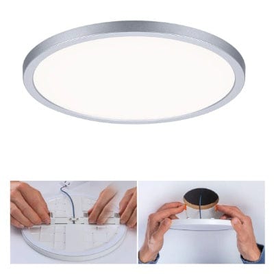 Areo VariFit Round LED Recessed Panel 230mm Neutral White - Chrome