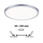 Areo VariFit Round LED Recessed Panel 230mm Neutral White - Chrome