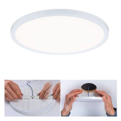 Areo VariFit Round LED Recessed Panel 230mm Neutral White - White
