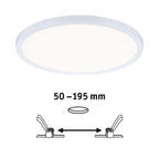 Areo VariFit Round LED Recessed Panel 230mm Neutral White - White