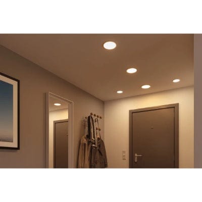 Areo VariFit Round LED Recessed Panel 175mm Neutral White Dimmable - Black