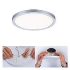 Areo VariFit Round LED Recessed Panel 175mm Neutral White Dimmable - Chrome