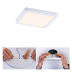 Areo VariFit Square LED Recessed Panel 118x118mm Warm White - White