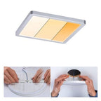 Areo VariFit Square LED Recessed Panel 175x175mm 3 Step Dim To Warm - Chrome