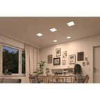 Areo VariFit Square LED Recessed Panel 175x175mm 3 Step Dim To Warm - Black