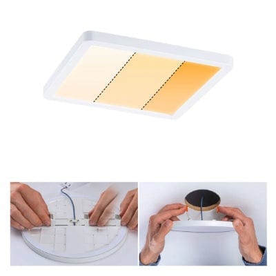 Areo VariFit Square LED Recessed Panel 175x175mm 3 Step Dim To Warm - White