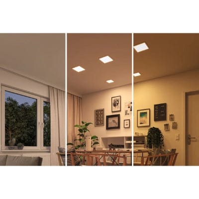 Areo VariFit Square LED Recessed Panel 175x175mm 3 Step Dim To Warm - White