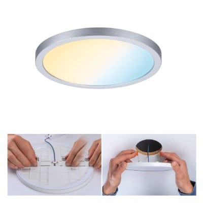 Areo VariFit Round LED Recessed Panel Smart Home Zigbee 175mm Tunable White - Chrome