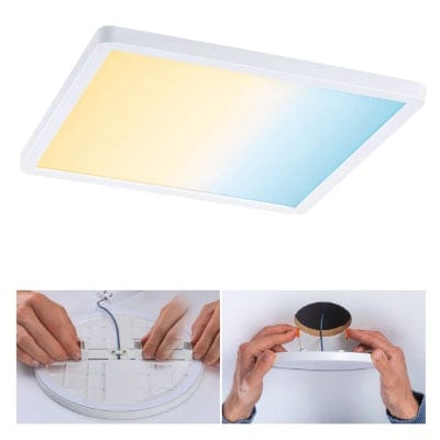 Areo VariFit Square LED Recessed Panel Smart Home Zigbee 230x230mm Tunable White - White