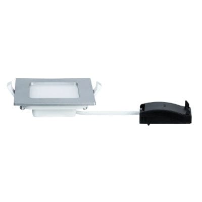 Square LED Recessed Panel IP44 165x165mm Neutral White - Chrome