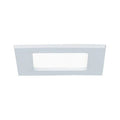 Square LED Recessed Panel IP44 115x115mm Neutral White - White