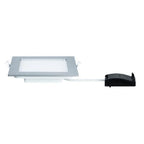 Square LED Recessed Panel IP44 165x165mm Warm White - Chrome