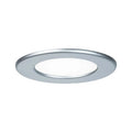 Round LED Recessed Panel IP44 115mm Neutral White - Chrome