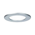 Round LED Recessed Panel IP44 115mm Neutral White - Chrome