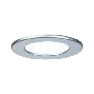 Round LED Recessed Panel IP44 115mm Neutral White - Chrome