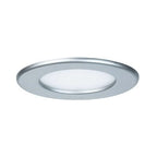 Round LED Recessed Panel IP44 115mm Neutral White - Chrome