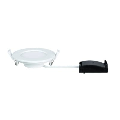 Round LED Recessed Panel IP44 115mm Neutral White - White