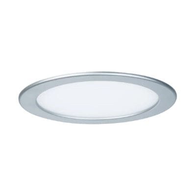 Round LED Recessed Panel IP44 220mm Neutral White - Chrome
