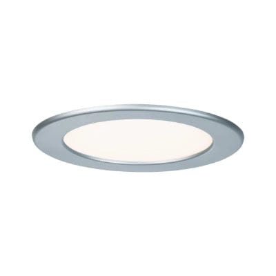 Round LED Recessed Panel IP44 170mm Warm White - Chrome
