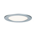 Round LED Recessed Panel IP44 170mm Warm White - Chrome