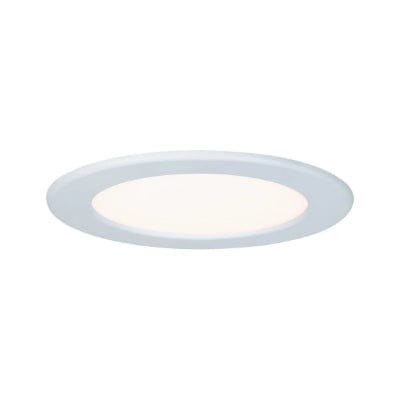 Round LED Recessed Panel IP44 170mm Warm White - White