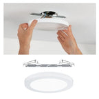 Round LED Recessed Panel 2in1 Cover-it 225mm Neutral White - White Without Motion Sensor