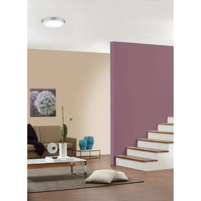 Lunar Round LED Panel 300mm Warm White - Chrome