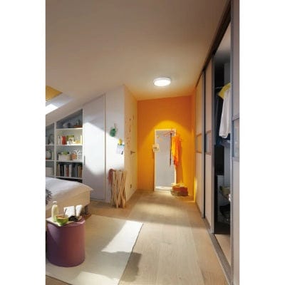 Lunar Round LED Panel 400mm Warm White - Chrome