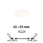 VariFit Veluna Round LED Recessed Panel IP44 75mm Warm White