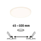 VariFit Veluna Round LED Recessed Panel IP44 125mm Warm White