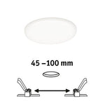 VariFit Veluna Round LED Recessed Panel IP44 125mm Neutral White