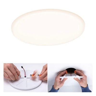 VariFit Veluna Round LED Recessed Panel IP44 185mm Warm White