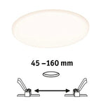 VariFit Veluna Round LED Recessed Panel IP44 185mm Warm White