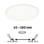 VariFit Veluna Round LED Recessed Panel IP44 185mm Neutral White