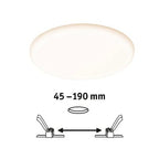 VariFit Veluna Round LED Recessed Panel IP44 215mm Warm White