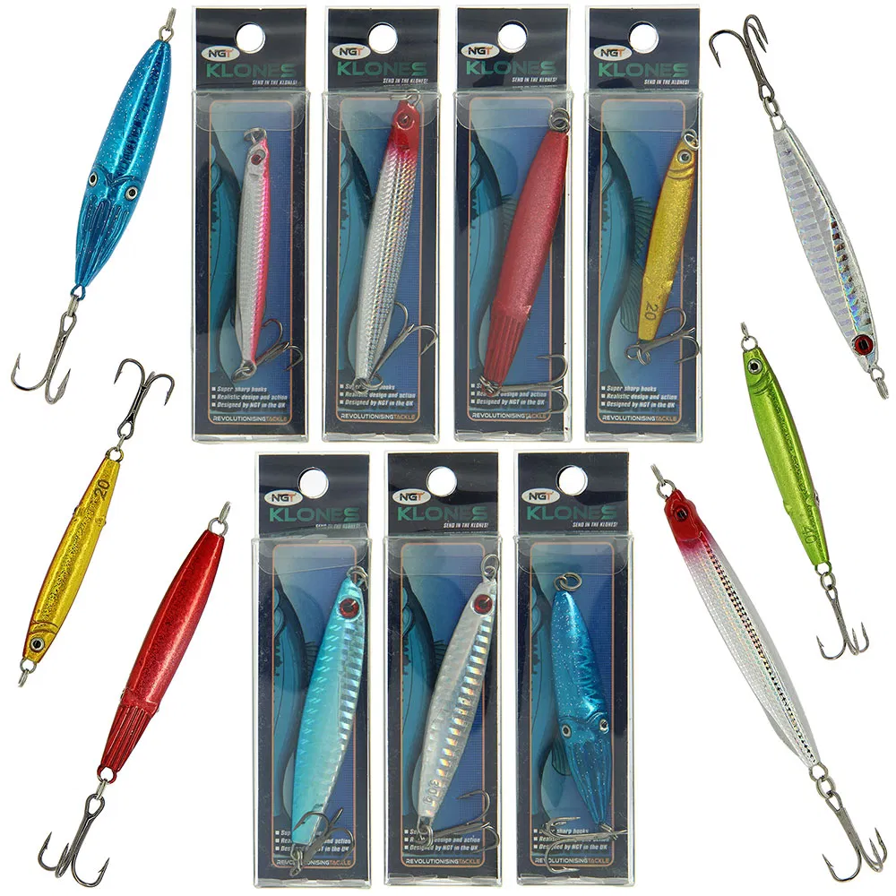 NGT Set Of Sea Fishing Lures Spinners