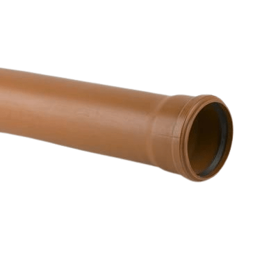 Brett Martin Underground 3M Single Socket Pipe - 100mm