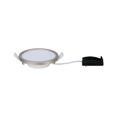 Areo Round LED Recessed Panel 120mm Warm White Dimmable - White