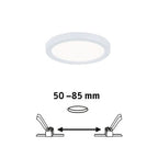 Areo VariFit Round LED Recessed Panel 118mm Neutral White - White