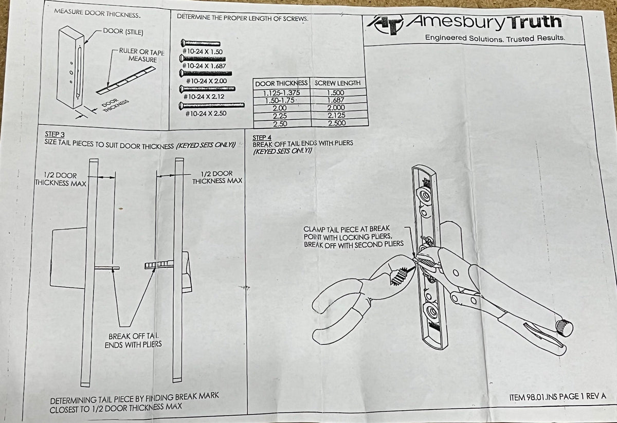 516 - W&F Upgrade Handle Handle Set Brass and Wood Handle - See Description to Order Replacement Option