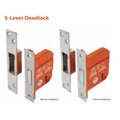 Sparka Satin Stainless Steel 5-Lever Deadlock - All Lengths