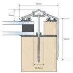 Capex 50 Gable End Bar & Gasket (3m)- Brown
