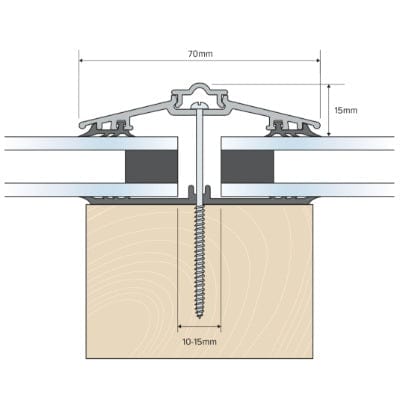 Capex 70 Glazing Bar & Gasket (4.8m) Brown