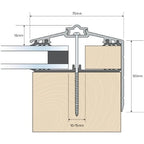Capex 70 Gable End Bar & Gasket (3m) - White