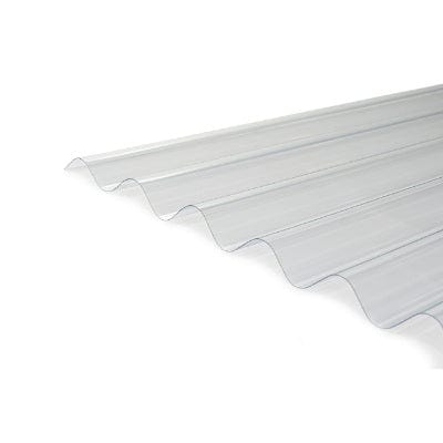 Corrugated PVC Roofing Sheet Clear 2m x 950mm x 0.8mm