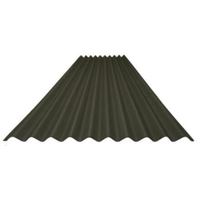 Corrugated Bitumen Roof Sheet Green 1m x 837mm x 2.2mm