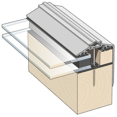 Capex 50 Gable End Bar & Gasket (3m)- Brown